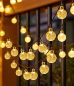 200LED Crystal Globe String Lights 22m Plug-In AU for Garden & Christmas