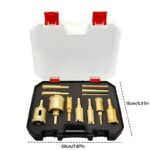 12PCS M10 Brazed Diamond Hole Saw Drill Bit Set for Tile Granite Marble