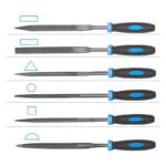 17PCS Metal File Set Hand Files with Needle Files and Brush