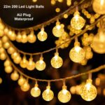 200LED Crystal Globe String Lights 22m Plug-In AU for Garden & Christmas - Image 3