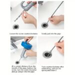 10M Drain Pipe Cleaner Auger – Manual Toilet & Sink Drain Dredger Tool - Image 4