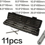 11pcs SDS Plus Masonry Drill Bit Set – Carbide Hammer Drill Bits for Concrete - Image 4