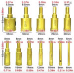 12PCS M10 Brazed Diamond Hole Saw Drill Bit Set for Tile Granite Marble - Image 5