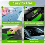 2pcs Automotive Oil Film Cleaning Brush – Reusable Car Windshield & Glass Cleaner - Image 7