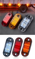 12PCS LED Side Marker Lights 12V 24V Trailer Clearance Brake Lights - Image 8