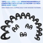 19PC Metric Crowfoot Flare Nut Wrench Set 3/8” & 1/2” Drive 8–32mm - Image 8