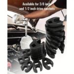19PC Metric Crowfoot Flare Nut Wrench Set 3/8” & 1/2” Drive 8–32mm - Image 12
