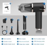 Portable Cordless Car Vacuum Cleaner – 2-in-1 Vacuum and Air Duster with Multi-Nozzles - Image 3
