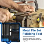 17PCS Metal File Set Hand Files with Needle Files and Brush - Image 5