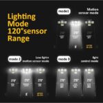 4-Head 198LED Solar Motion Sensor Light Outdoor Garden Security Flood Light - Image 6