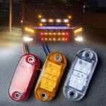 12PCS LED Side Marker Lights 12V 24V Trailer Clearance Brake Lights - Image 12