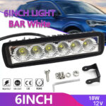 6” LED Light Bar Pair – White Waterproof Flood Light for Cars, Trucks & Off-Road Vehicles - Image 6