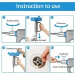 10M Drain Pipe Cleaner Auger – Manual Toilet & Sink Drain Dredger Tool - Image 11
