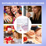 12 Colors Nail Art Pens Set 3D DIY Nail Design Marker Liner Pens - Image 9