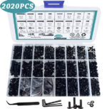 2020pcs Metric Machine Screw & Nut Assortment Kit M2 M3 M4 M5 with Hex Wrenches - Image 9