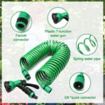 20m Garden Hose with 7-Mode Adjustable Spray Gun Retractable EVA Telescopic Hose - Image 9
