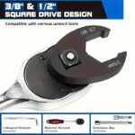 19PC Metric Crowfoot Flare Nut Wrench Set 3/8” & 1/2” Drive 8–32mm - Image 20