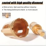 12PCS M10 Brazed Diamond Hole Saw Drill Bit Set for Tile Granite Marble - Image 12