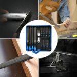 17PCS Metal File Set Hand Files with Needle Files and Brush - Image 9