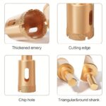 12PCS M10 Brazed Diamond Hole Saw Drill Bit Set for Tile Granite Marble - Image 13