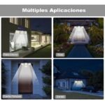 4-Head 198LED Solar Motion Sensor Light Outdoor Garden Security Flood Light - Image 10