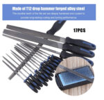 17PCS Metal File Set Hand Files with Needle Files and Brush - Image 11