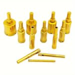 12PCS M10 Brazed Diamond Hole Saw Drill Bit Set for Tile Granite Marble - Image 14