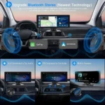 10.26” Car Play with Dual Dash Cam – Front & Rear Car Camera, Wireless, Apple CarPlay & Android Auto - Image 5