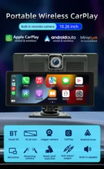 10.26” Car Play with Dual Dash Cam – Front & Rear Car Camera, Wireless, Apple CarPlay & Android Auto - Image 6