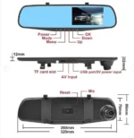 1080P Dual Recording Dash Cam – Front & Rear Camera with Night Vision - Image 6