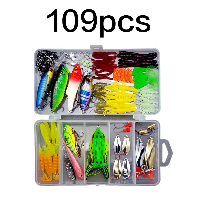 109pcs-saltwater-fishing-lure-set1 109pcs Saltwater Fishing Lure Set with Crankbaits and Hooks - Image 1