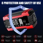 10A Smart Automatic Battery Charger with LCD Display, Winter Mode, for Car Truck Motorcycle Marine - Image 4