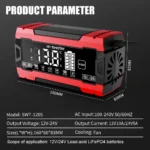 10A Smart Automatic Battery Charger with LCD Display, Winter Mode, for Car Truck Motorcycle Marine - Image 6
