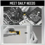 11PCS Magnetic Screwdriver Set Phillips & Flat Head with Magnetizer Tool - Image 6