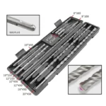 11pcs SDS Plus Masonry Drill Bit Set – Carbide Hammer Drill Bits for Concrete - Image 9