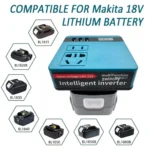 120W Lithium Battery Inverter – DC 18–21V to AC 110–220V for Makita Batteries