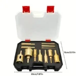 12PCS M10 Brazed Diamond Hole Saw Drill Bit Set for Tile Granite Marble