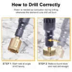 12PCS M10 Brazed Diamond Hole Saw Drill Bit Set for Tile Granite Marble - Image 5