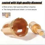 12PCS M10 Brazed Diamond Hole Saw Drill Bit Set for Tile Granite Marble - Image 6