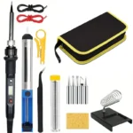 15PCS Soldering Iron Kit 60W LCD Digital Adjustable Temperature 200-450°C