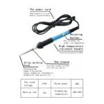 15PCS Soldering Iron Kit 60W LCD Digital Adjustable Temperature 200-450°C - Image 8