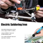 15PCS Soldering Iron Kit 60W LCD Digital Adjustable Temperature 200-450°C - Image 5