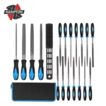 17PCS Metal File Set Hand Files with Needle Files and Brush - Image 4