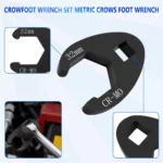 19PC Metric Crowfoot Flare Nut Wrench Set 3/8” & 1/2” Drive 8–32mm - Image 14
