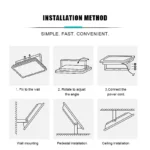 200W LED Flood Light AU Plug IP66 Outdoor Security Lamp AC200-240V - Image 5