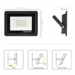 200W LED Flood Light AU Plug IP66 Outdoor Security Lamp AC200-240V - Image 7