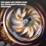 21V Mini Turbo Blower Lightweight Battery-Powered Leaf & Dust Blower 675W - Image 3
