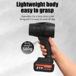 21V Mini Turbo Blower Lightweight Battery-Powered Leaf & Dust Blower 675W - Image 4