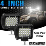 24LED 4 Inch CREE White Work Light – Waterproof Off-Road Fog & Driving Spotlight