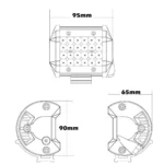 24LED 4 Inch CREE White Work Light – Waterproof Off-Road Fog & Driving Spotlight - Image 6